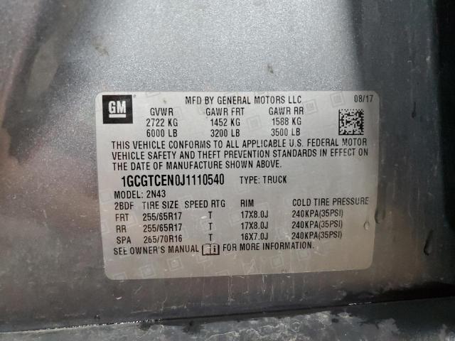 2018 CHEVROLET COLORADO L #3292395292