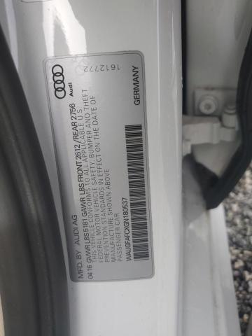 2016 AUDI A6 PREMIUM WAUGFAFCXGN180537