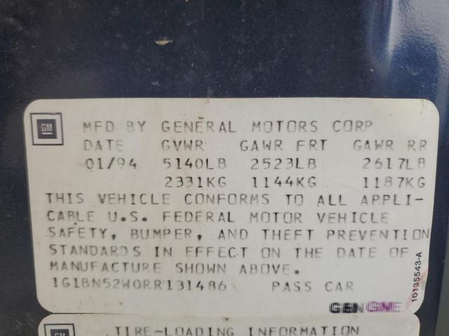 1994 CHEVROLET CAPRICE CL #3294176945