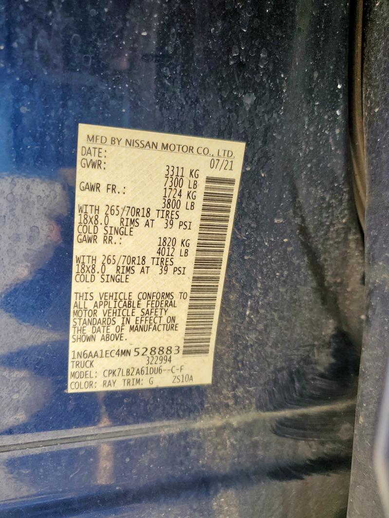 2021 NISSAN TITAN S #3291551979