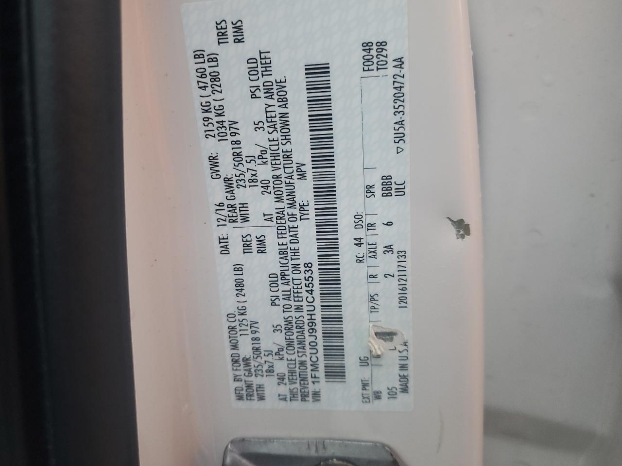 FORD ESCAPE TITANIUM