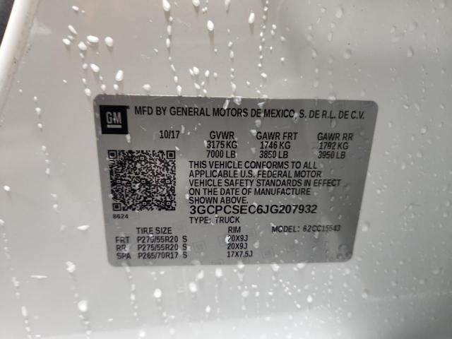 2018 CHEVROLET SILVERADO - 3GCPCSEC6JG207932