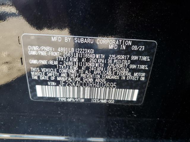 2024 SUBARU FORESTER P - JF2SKACC0RH402695