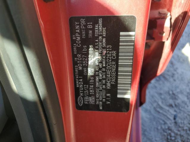 2012 HYUNDAI ACCENT GLS #3281506997