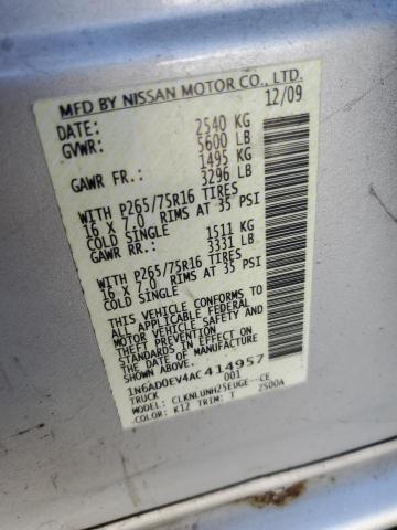 2010 NISSAN FRONTIER C - 1N6AD0EV4AC414957