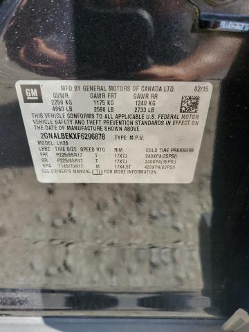 2015 CHEVROLET EQUINOX LT 2GNALBEKXF6296878