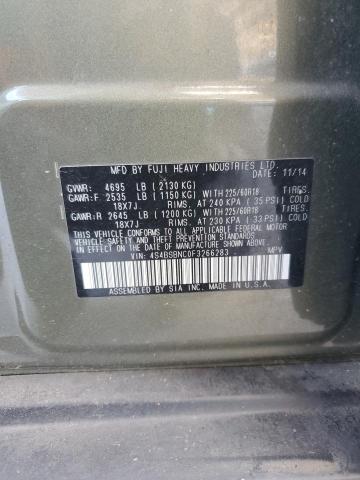 2015 SUBARU OUTBACK 2. 4S4BSBNC0F3266283