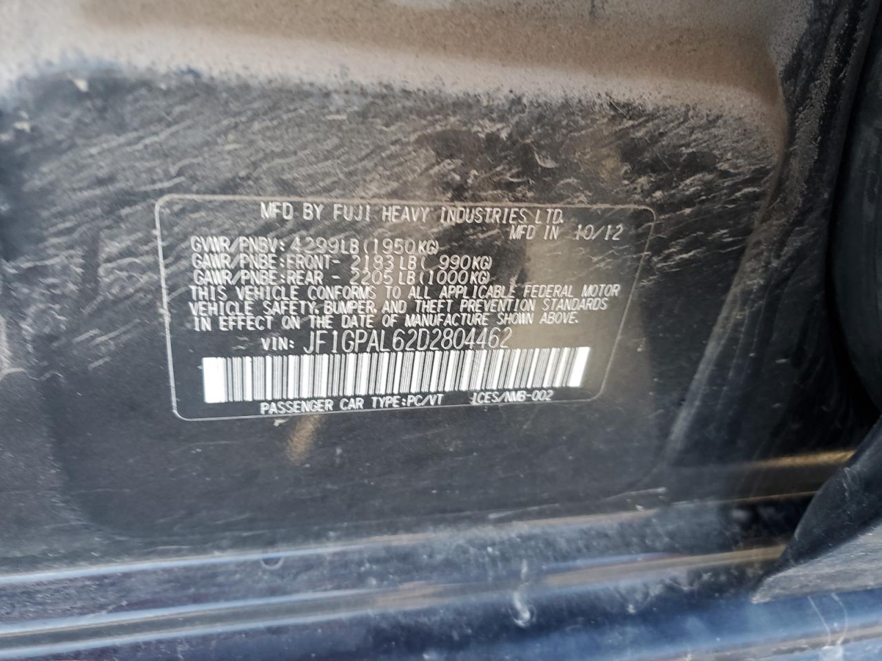 SUBARU IMPREZA SPORT PREMIUM