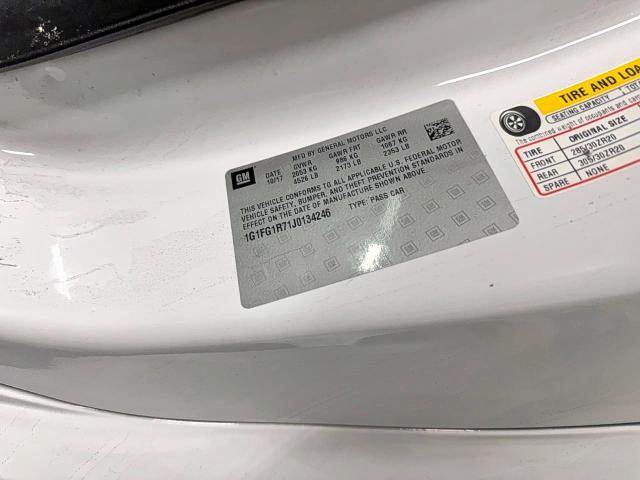 2018 CHEVROLET CAMARO SS 1G1FG1R71J0134246