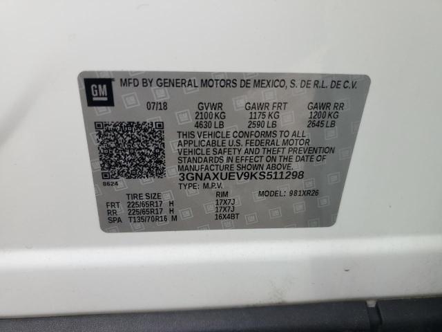 2019 CHEVROLET EQUINOX LT #3294339886