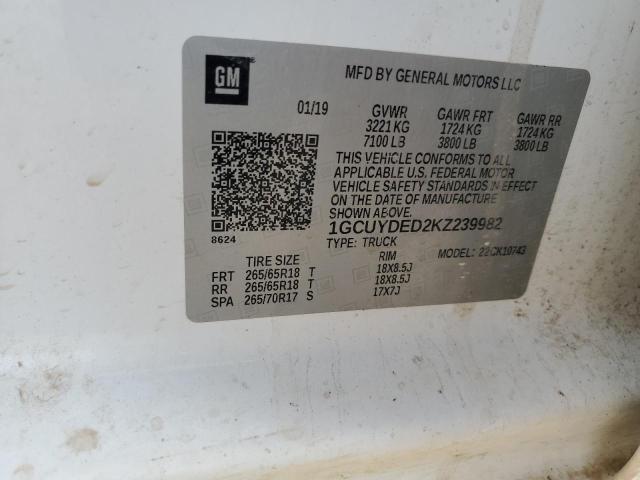 2019 CHEVROLET SILVERADO #3316760420