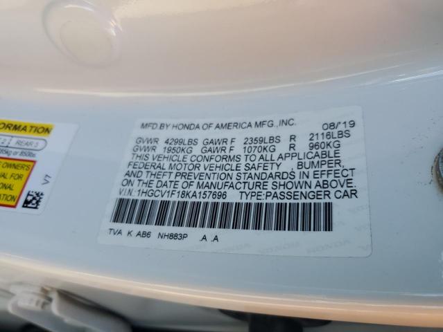 2019 HONDA ACCORD LX #3309402988