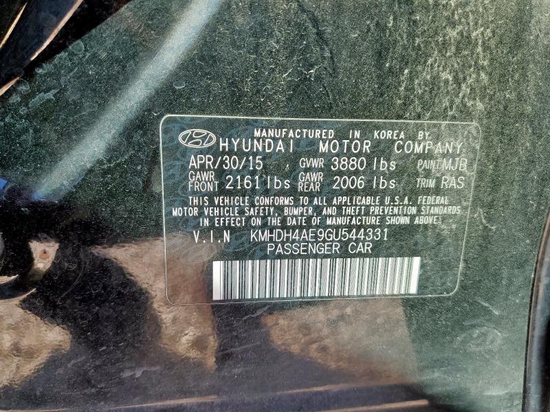 2016 HYUNDAI ELANTRA SE - KMHDH4AE9GU544331