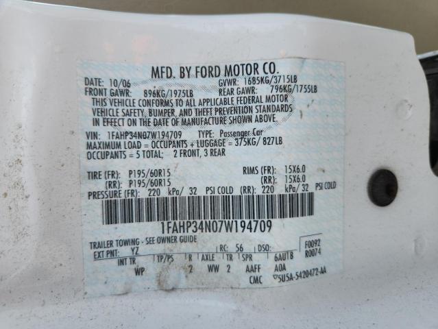 2007 FORD FOCUS ZX4 #3280719572