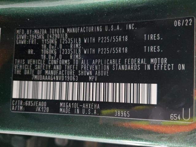 2022 TOYOTA COROLLA CR #3293626400