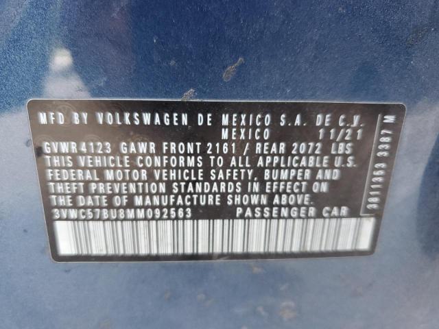 2021 VOLKSWAGEN JETTA S 3VWC57BU8MM092563