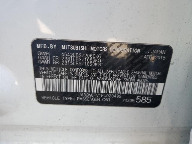 2015 MITSUBISHI LANCER EVO JA32W8FV1FU020492