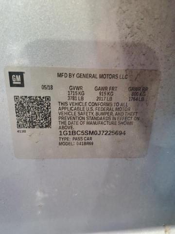 2018 CHEVROLET CRUZE LS 1G1BC5SM0J7225694