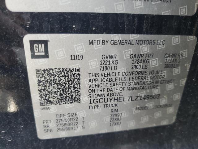 2020 CHEVROLET SILVERADO K1500 HIGH COUNTRY 1GCUYHEL7LZ149503