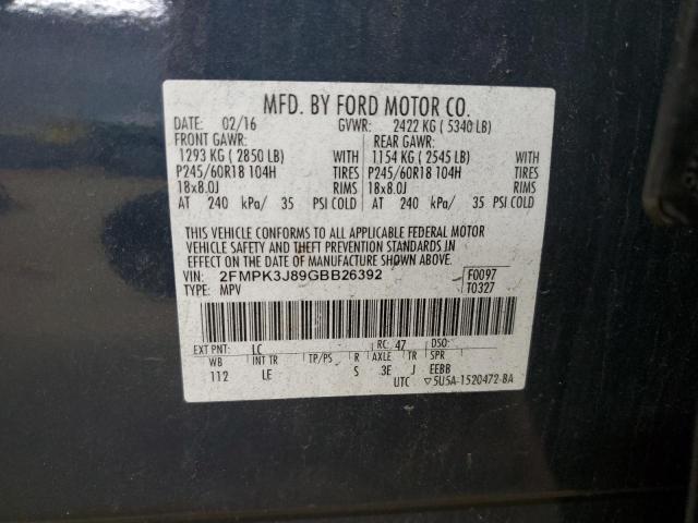 2016 FORD EDGE SEL #3290308316