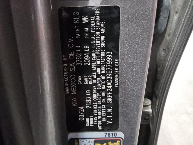 2024 KIA FORTE LX - 3KPF24AD3RE779993