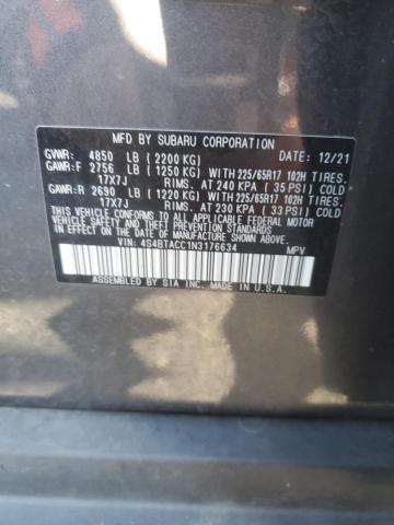 2022 SUBARU OUTBACK PR #3301933416