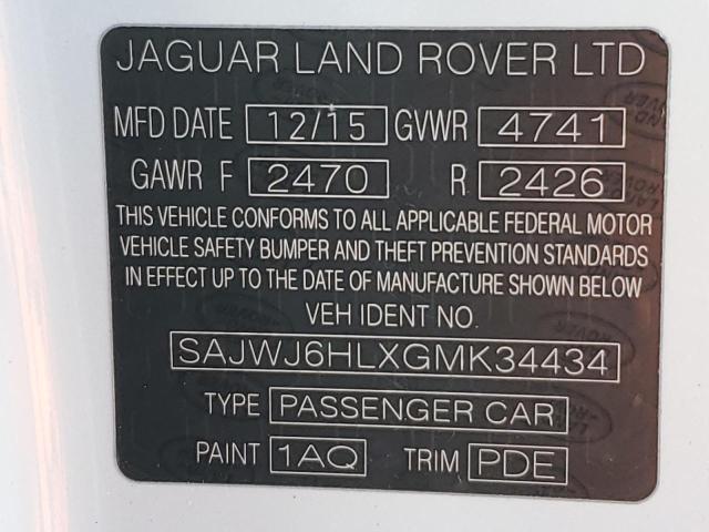 2016 JAGUAR F-TYPE R #3297017391