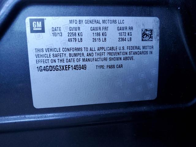 2014 BUICK LACROSSE PREMIUM - 1G4GD5G3XEF145949