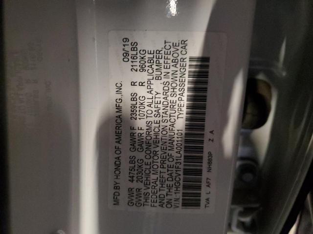 2020 HONDA ACCORD SPO #3304148505