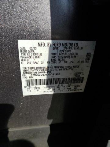 2013 FORD EXPLORER X - 1FM5K7D8XDGC81466