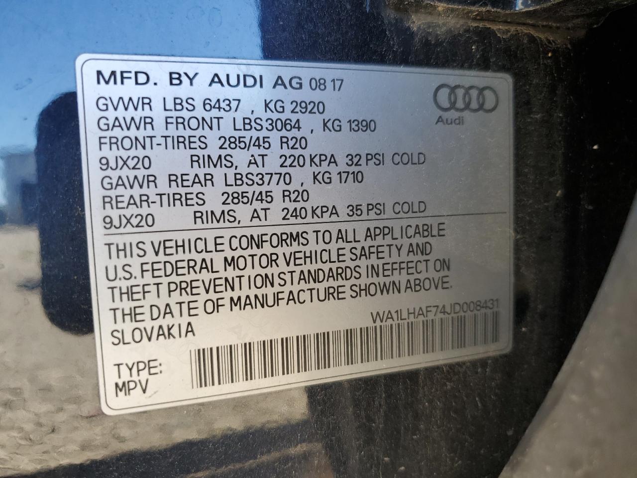 AUDI Q7 PREMIUM PLUS