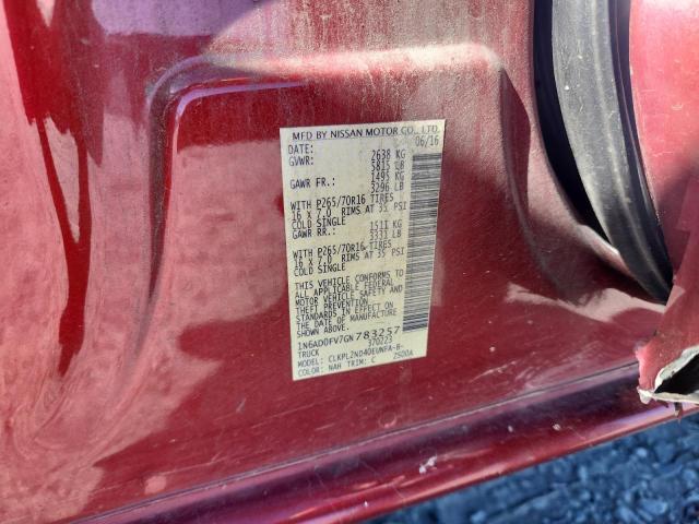 2016 NISSAN FRONTIER S - 1N6AD0FV7GN783257