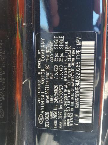 2021 HYUNDAI PALISADE LIMITED KM8R5DHE9MU229285