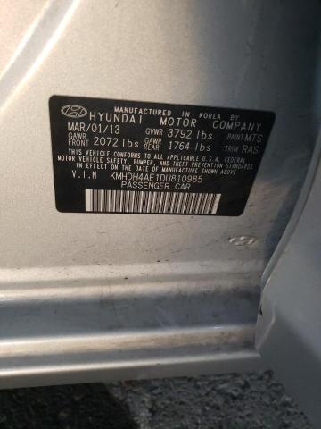 2013 HYUNDAI ELANTRA GL - KMHDH4AE1DU810985