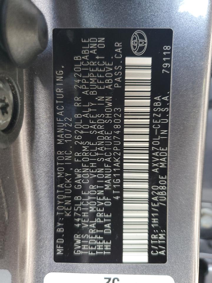 Lot #3318905936 2023 TOYOTA CAMRY SE N