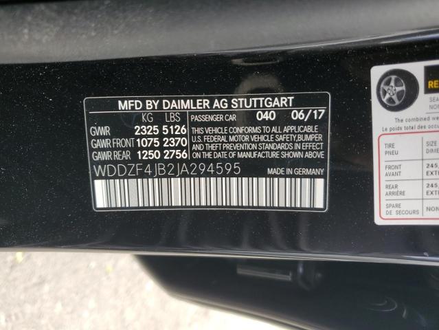 2018 MERCEDES-BENZ E 300 WDDZF4JB2JA294595