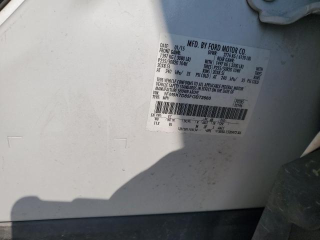 2015 FORD EXPLORER X - 1FM5K7D85FGB72660