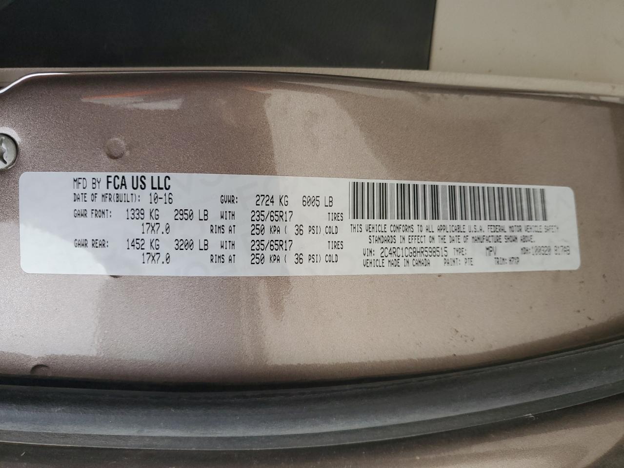 CHRYSLER PACIFICA LX