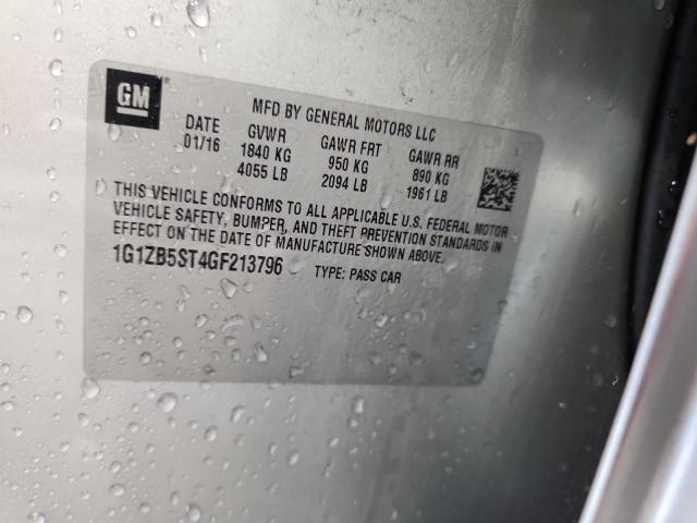 2016 CHEVROLET MALIBU LS - 1G1ZB5ST4GF213796