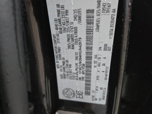 2017 FORD ESCAPE SE - 1FMCU9G94HUA42679