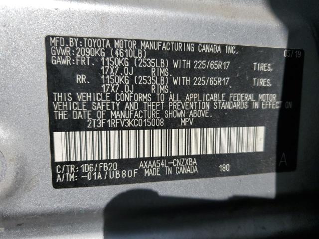 2019 TOYOTA RAV4 LE #3286800219