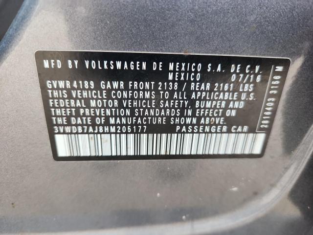 2017 VOLKSWAGEN JETTA SE #3281506986