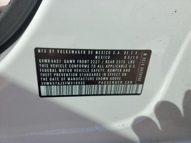 2015 VOLKSWAGEN JETTA HYBR 3VW637AJ5FM316935