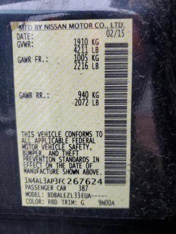 2015 NISSAN ALTIMA 2.5 - 1N4AL3AP3FC267624