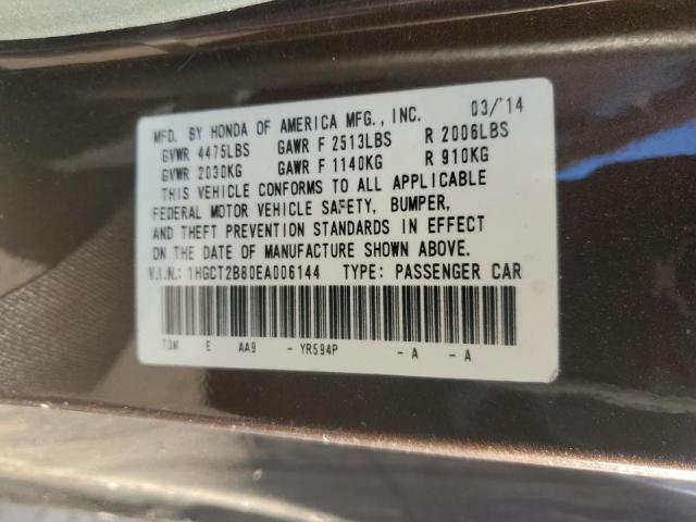 2014 HONDA ACCORD EXL - 1HGCT2B80EA006144