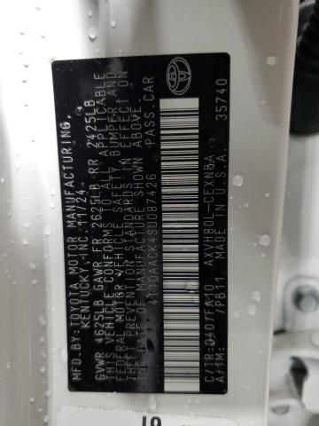 2025 TOYOTA CAMRY XSE - 4T1DAACK4SU087426