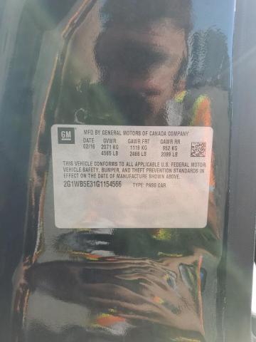 2016 CHEVROLET IMPALA LIM - 2G1WB5E31G1154566