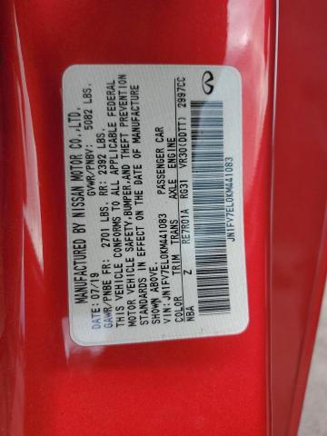 2019 INFINITI Q60 RED SP JN1FV7EL0KM441083