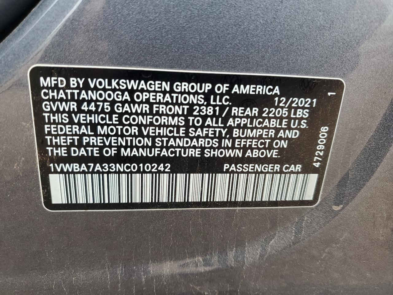 VOLKSWAGEN PASSAT LIMITED EDITION