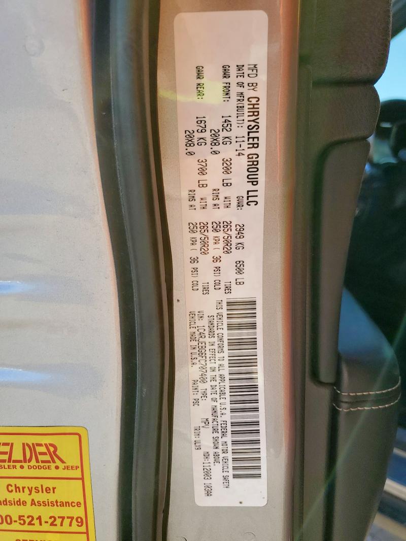 2015 JEEP GRAND CHER - 1C4RJEBG6FC707400